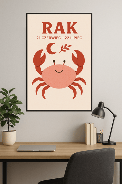Druk Sztuki Zodiaku Raka - CasaNookDecor