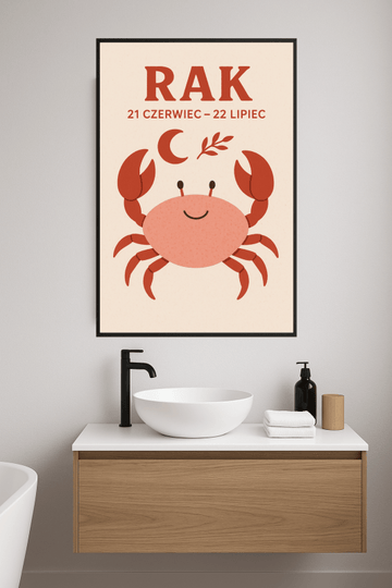 Druk Sztuki Zodiaku Raka - CasaNookDecor