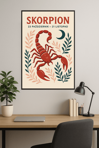 Druk Sztuki Zodiaku Skorpion - CasaNookDecor