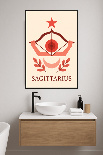 Druk Sztuki Zodiaku Strzelec - CasaNookDecor