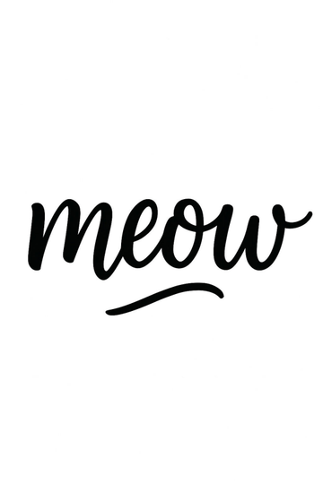 Drukowana Sztuka Ścienna 'Miau' - CasaNookDecor – plakat do druku