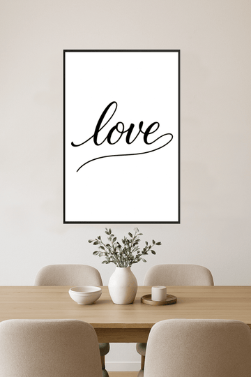 Drukowana Sztuka Ścienna Miłości - CasaNookDecor – plakat do druku