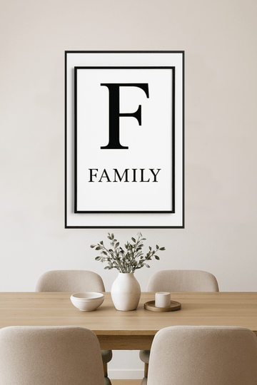 Drukowana Sztuka Ścienna Rodziny - CasaNookDecor – plakat do druku