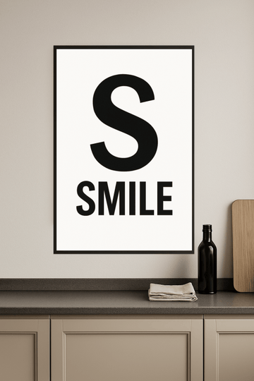 Drukowana Sztuka Ścienna Uśmiechu - CasaNookDecor – plakat do druku
