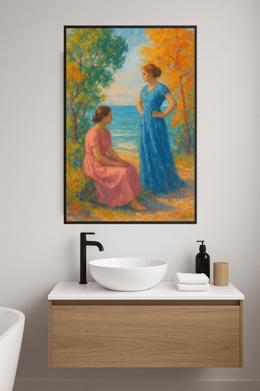 Dwie Kobiety Nad Brzegiem - CasaNookDecor