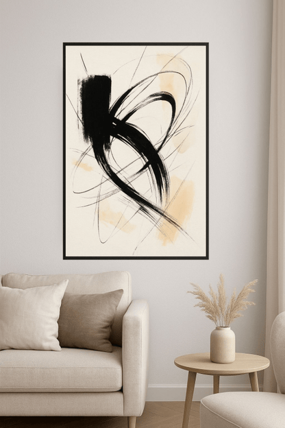 Dynamiczna Abstrakcyjna Sztuka - CasaNookDecor
