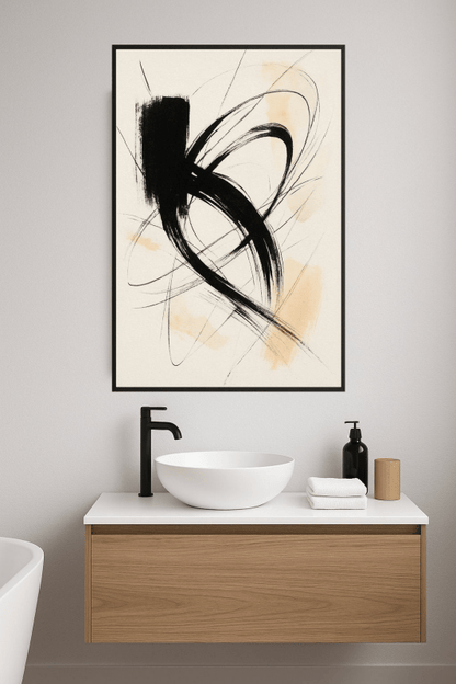 Dynamiczna Abstrakcyjna Sztuka - CasaNookDecor