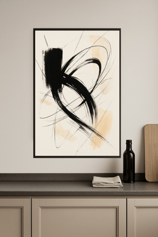 Dynamiczna Abstrakcyjna Sztuka - CasaNookDecor