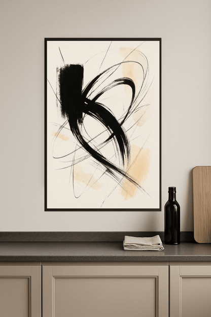 Dynamiczna Abstrakcyjna Sztuka - CasaNookDecor