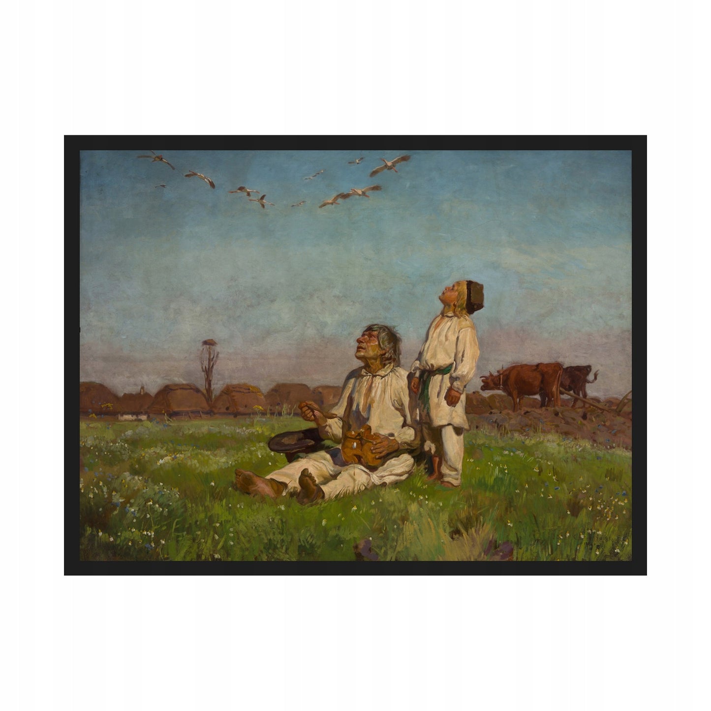 Bociany Józef Chełmoński — Plakat – plakat do druku