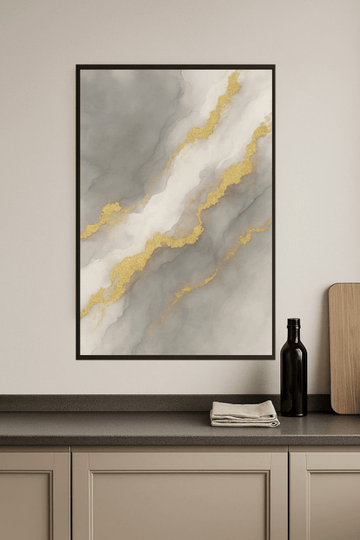 Elegancka Abstrakcyjna Sztuka Ścienna - CasaNookDecor – plakat do druku