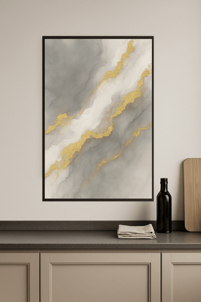 Elegancka Abstrakcyjna Sztuka Ścienna - CasaNookDecor
