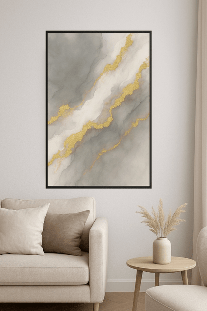 Elegancka Abstrakcyjna Sztuka Ścienna - CasaNookDecor