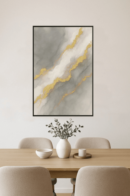 Elegancka Abstrakcyjna Sztuka Ścienna - CasaNookDecor