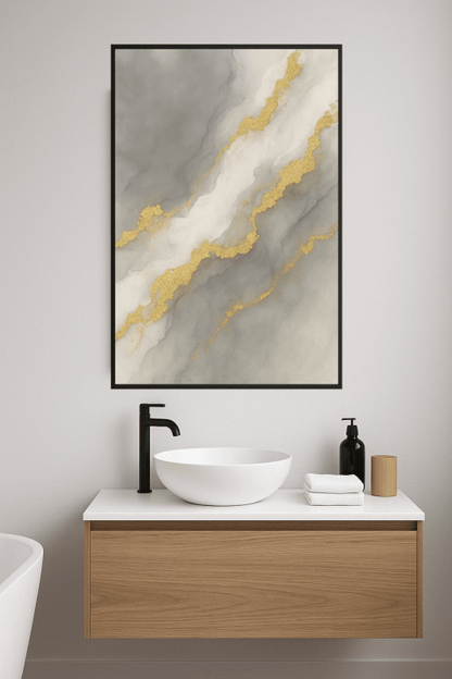 Elegancka Abstrakcyjna Sztuka Ścienna - CasaNookDecor
