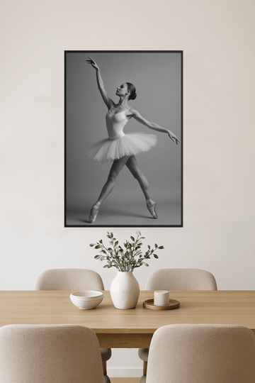 Elegancka Grafika Tancerki Baletowej - CasaNookDecor
