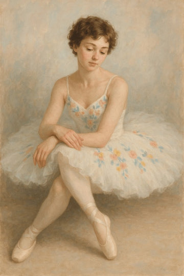 Elegancka Ilustracja Baletnicy - CasaNookDecor – plakat do druku