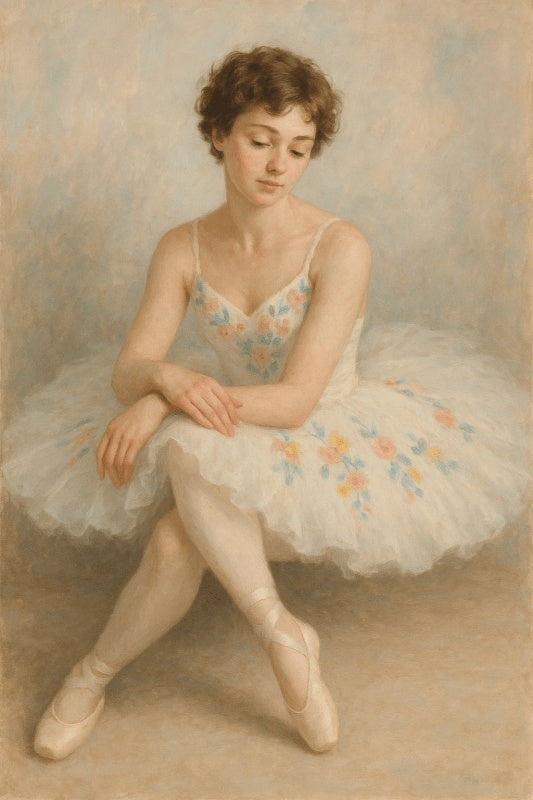 Elegancka Ilustracja Baletnicy - CasaNookDecor