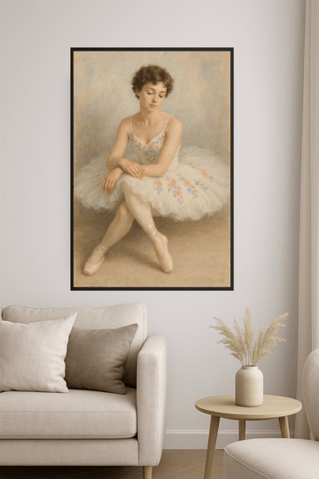 Elegancka Ilustracja Baletnicy - CasaNookDecor – plakat do druku