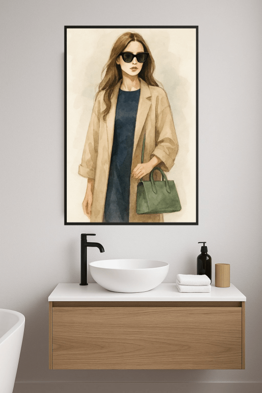 Elegancka Ilustracja Mody - CasaNookDecor