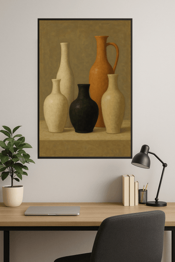 Elegancka Kolekcja Wazonów - CasaNookDecor – plakat do druku