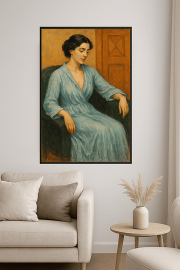 Elegancka Niebieska Szata - Sztuka - CasaNookDecor