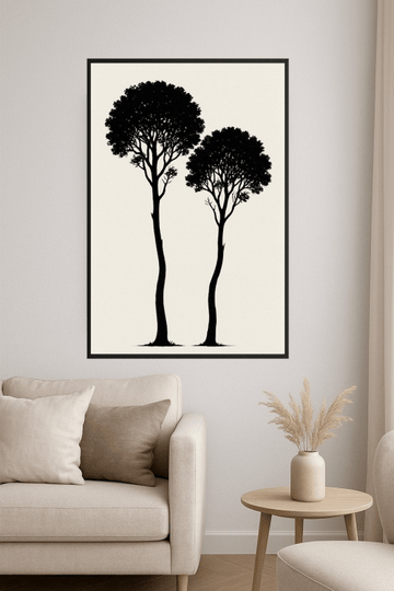 Elegancka Sylwetka Drzewa Sztuka - CasaNookDecor – plakat do druku