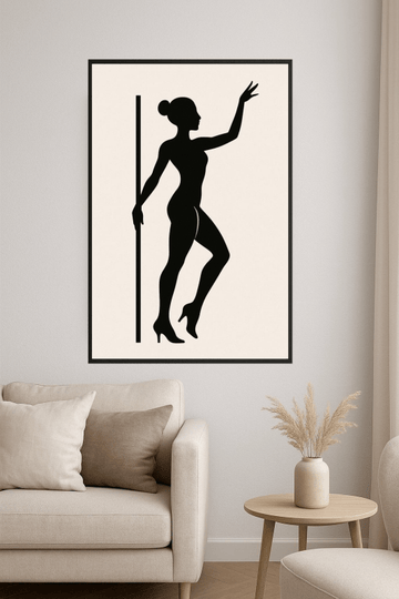 Elegancka Sylwetka Kobieca - Sztuka - CasaNookDecor – plakat do druku