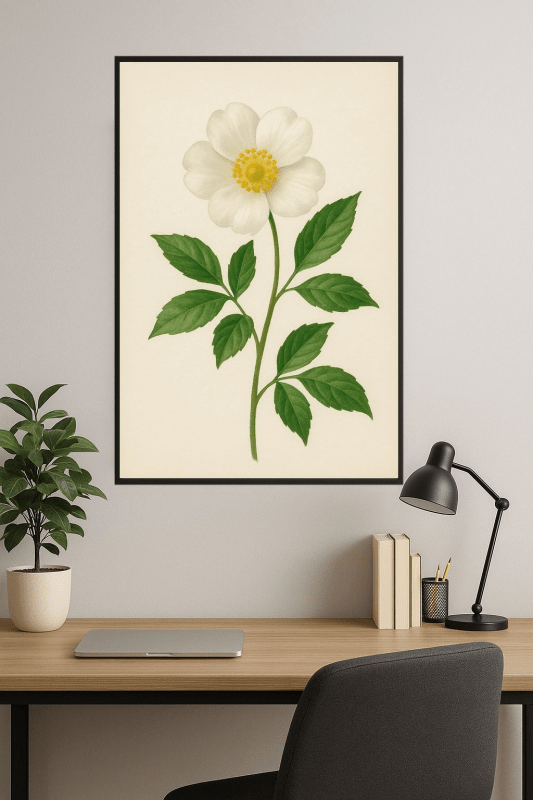 Elegancki Biały Kwiat - CasaNookDecor
