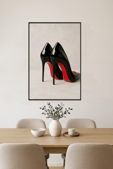 Elegancki Czarny Wysoki - CasaNookDecor – plakat do druku