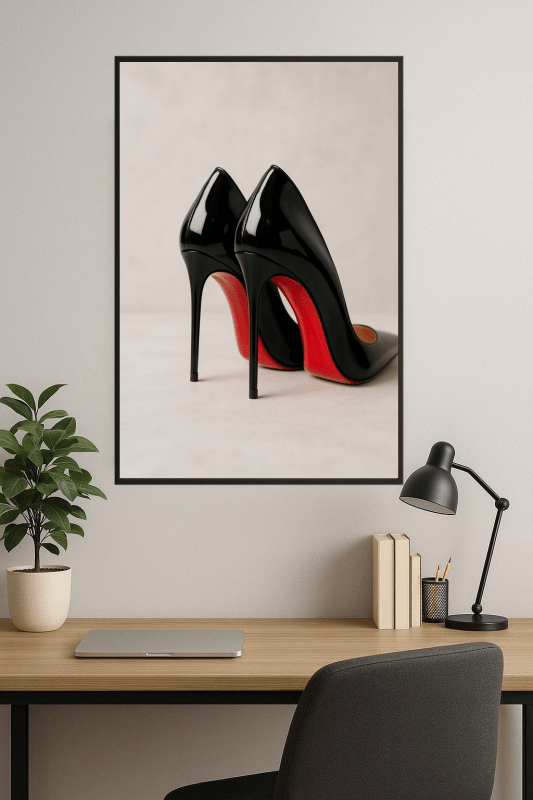 Elegancki Czarny Wysoki - CasaNookDecor