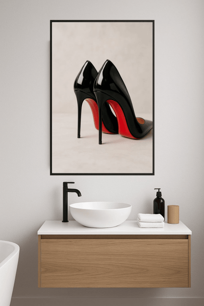 Elegancki Czarny Wysoki - CasaNookDecor