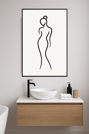 Elegancki Rysunek Liniowy - CasaNookDecor