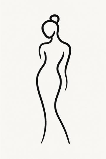 Elegancki Rysunek Liniowy - CasaNookDecor