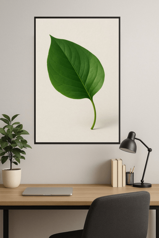 Elegancki Wzór Zielonych Liści - CasaNookDecor