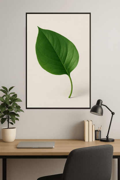 Elegancki Wzór Zielonych Liści - CasaNookDecor