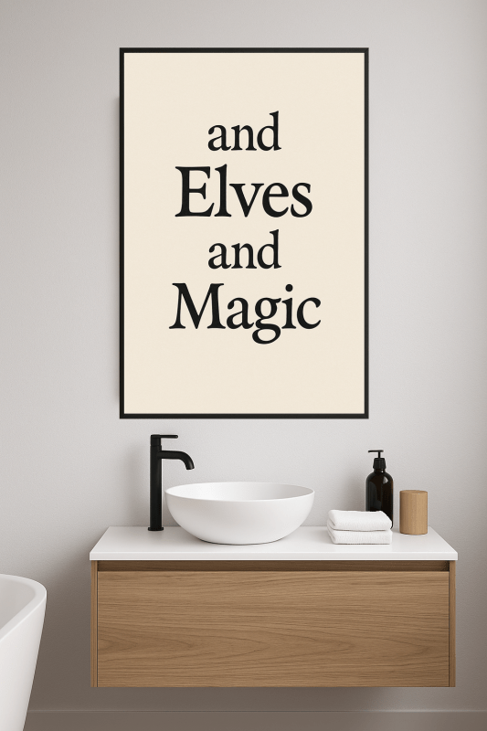 Elfy I Sztuka Tekstowa Magii - CasaNookDecor
