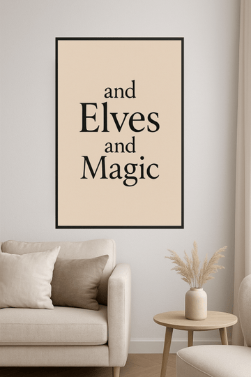 Elfy I Sztuka Tekstowa Magii - CasaNookDecor