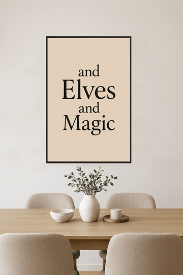 Elfy I Sztuka Tekstowa Magii - CasaNookDecor