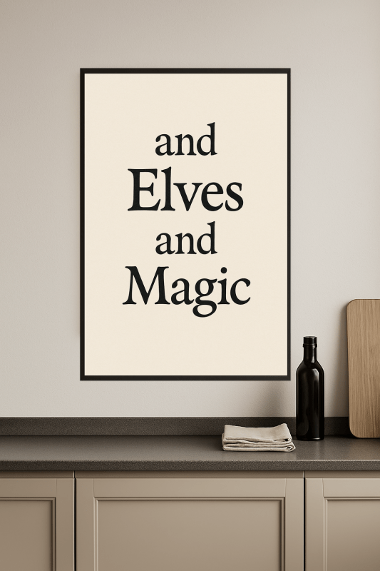Elfy I Sztuka Tekstowa Magii - CasaNookDecor