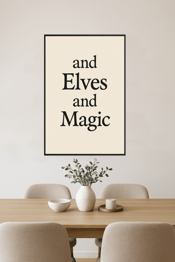 Elfy I Sztuka Tekstowa Magii - CasaNookDecor