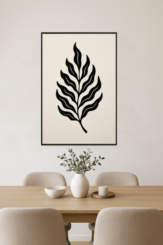 Fala Czarnego Liścia - Druk Sztuki - CasaNookDecor