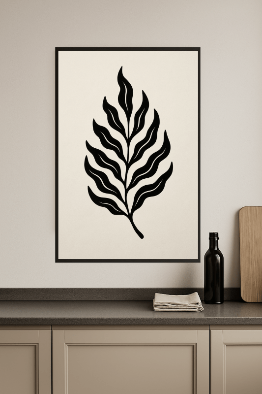 Fala Czarnego Liścia - Druk Sztuki - CasaNookDecor