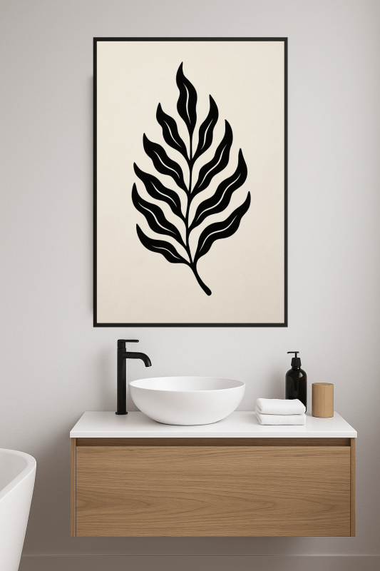 Fala Czarnego Liścia - Druk Sztuki - CasaNookDecor