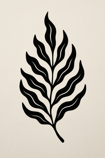 Fala Czarnego Liścia - Druk Sztuki - CasaNookDecor