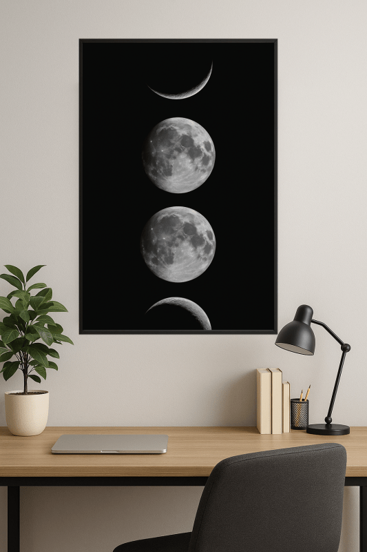 Fazy Księżyca - Druk Sztuki - CasaNookDecor