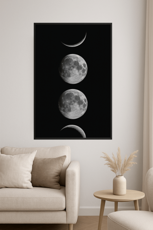 Fazy Księżyca - Druk Sztuki - CasaNookDecor