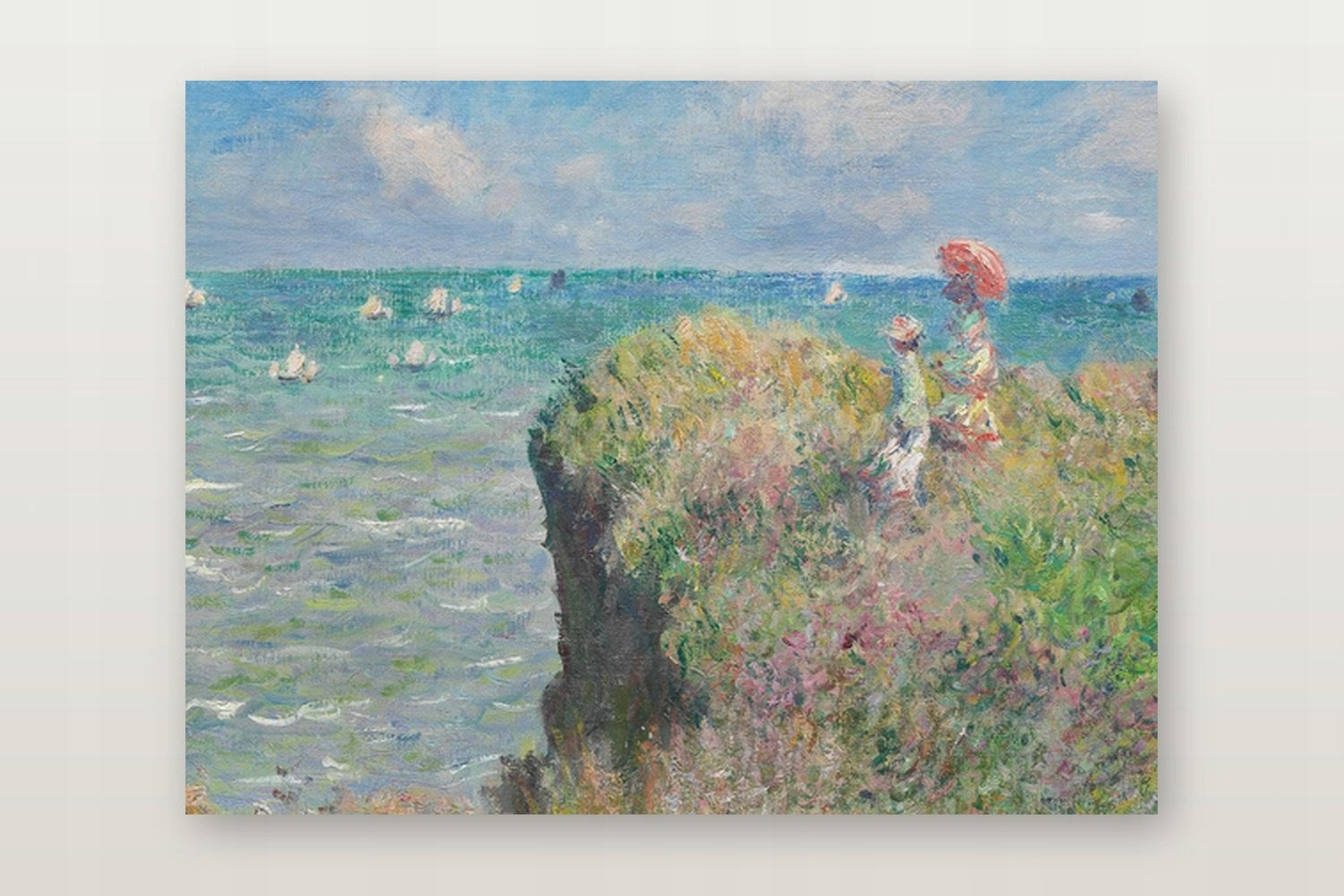 Klif W Pourville Moneta — Plakat