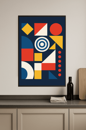 Geometriczna Abstrakcyjna Grafika Artystyczna - CasaNookDecor