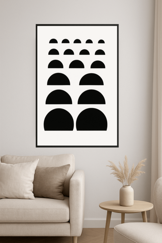 Geometryczna Czerń Północna - CasaNookDecor
